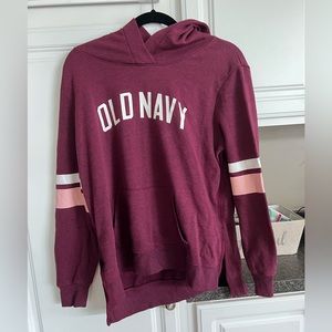 Maroon old navy oversized hoodie